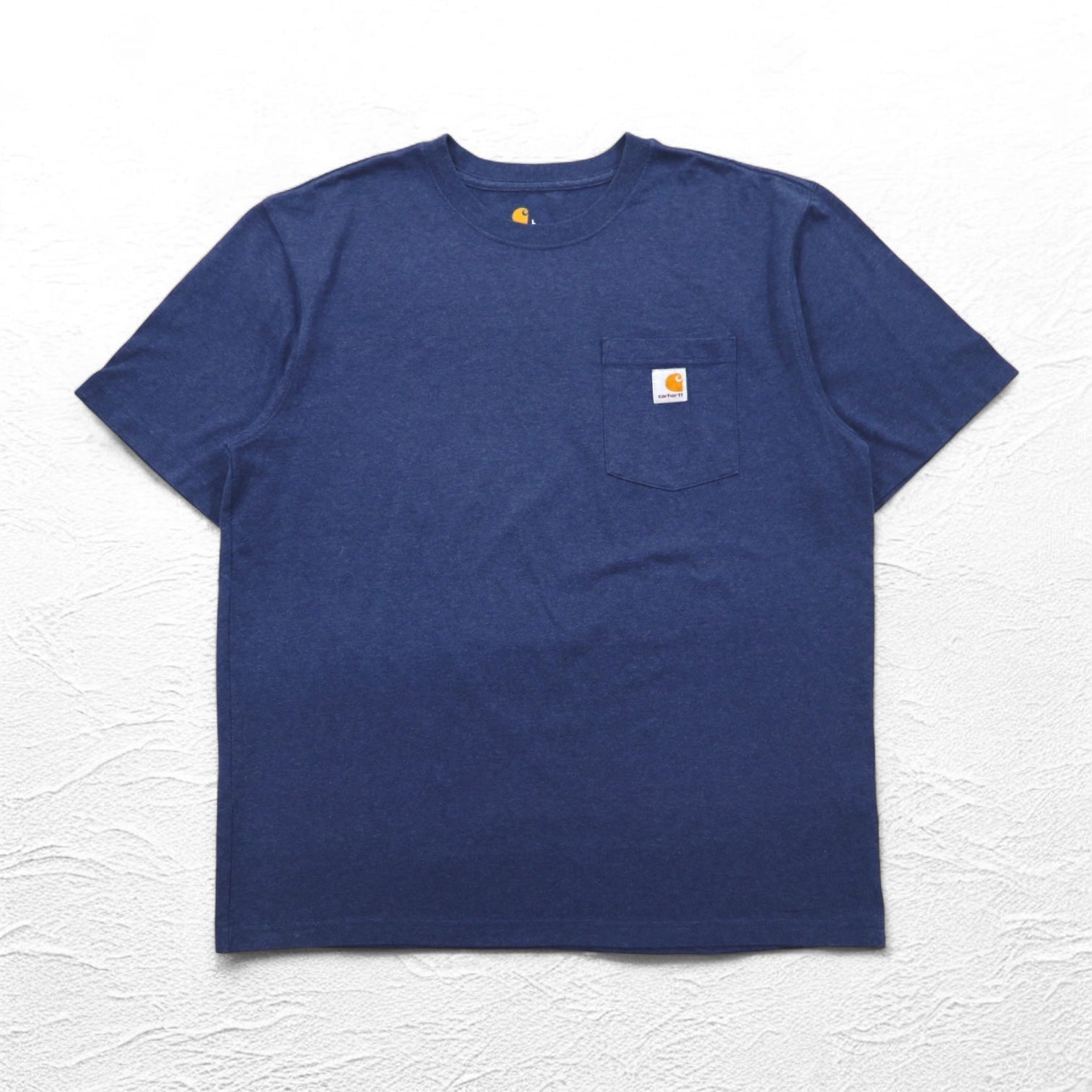 T-shirt Carhartt con taschino, taglia L, blu, ORIGINAL FIT, made in Guatemala