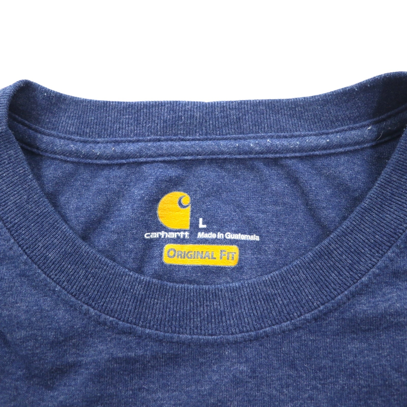 T-shirt Carhartt con taschino, taglia L, blu, ORIGINAL FIT, made in Guatemala