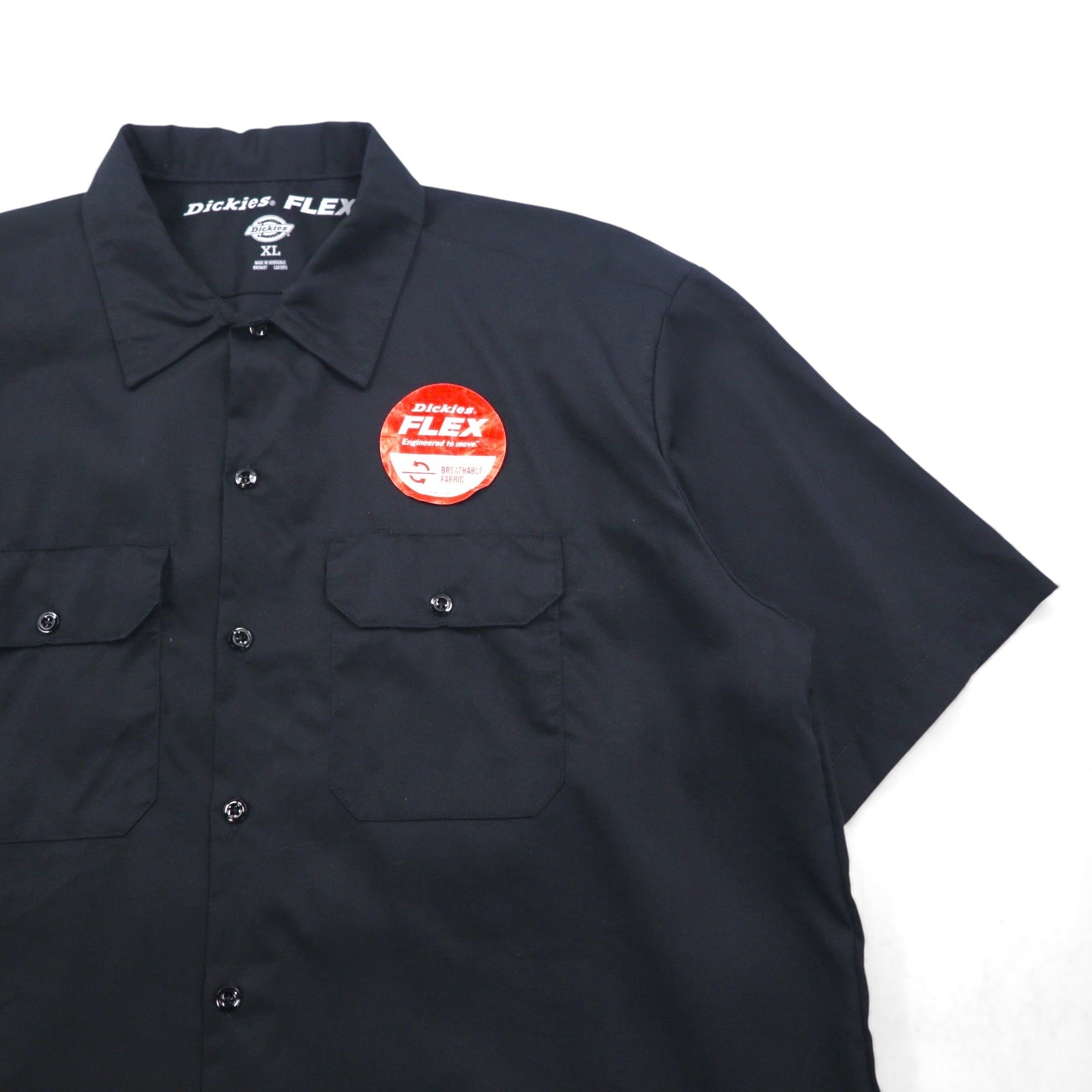 Dickies FLEX Camicia da lavoro a maniche corte XL Nera Poliestere Cotone WS675 Articolo non utilizzato