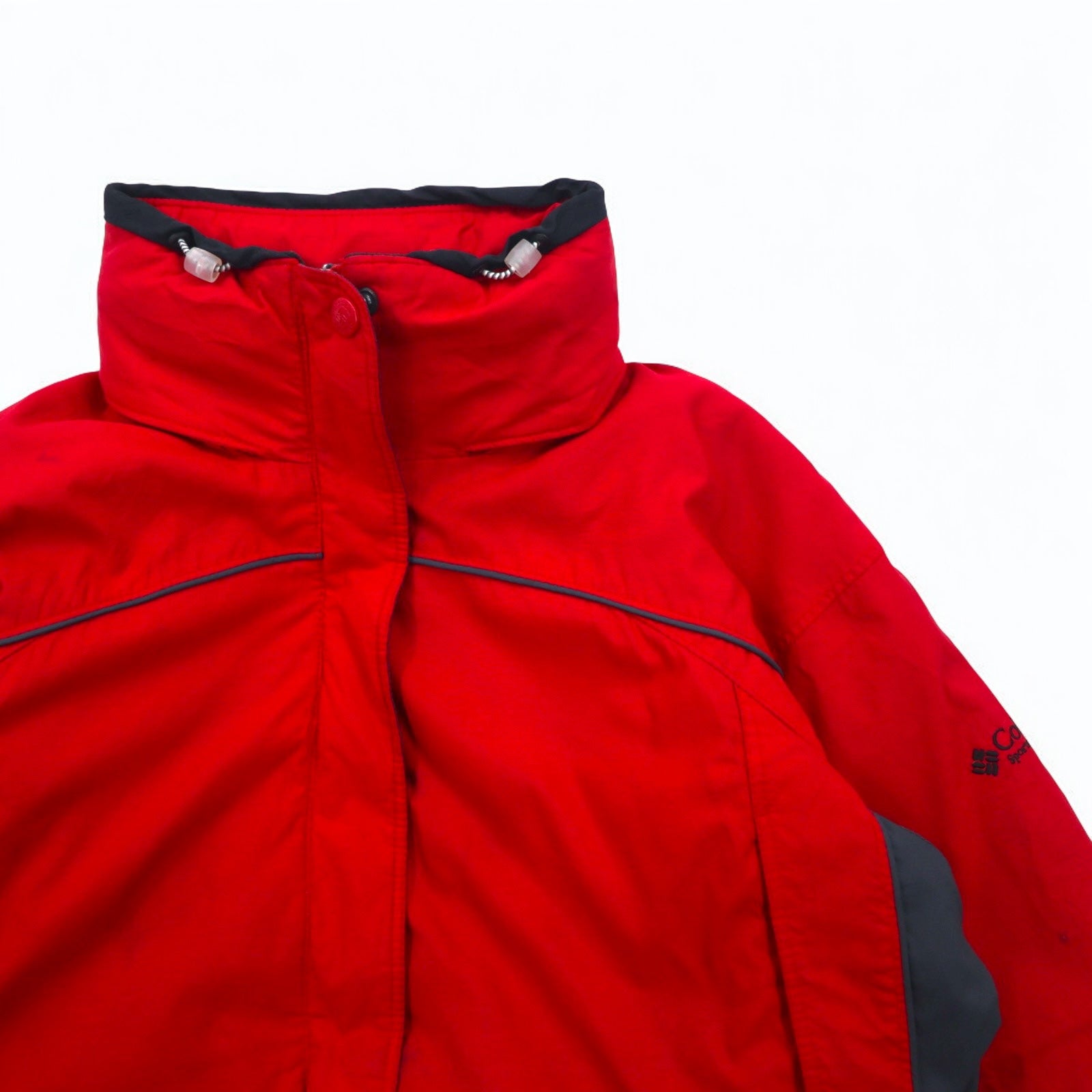 Columbia Anni '90 Giacca a vento 3-IN-1 Giacca invernale L Rossa INTERCHANGE con fodera rimovibile Sunrise Peak Parka SL7379 Fabbricato in Sri Lanka