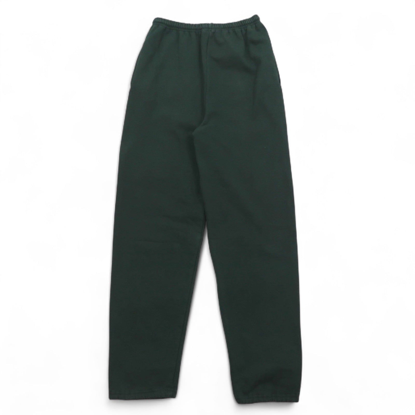 Champion pantaloni sportivi S verde cotone felpato, etichetta "bar tag", made in Messico