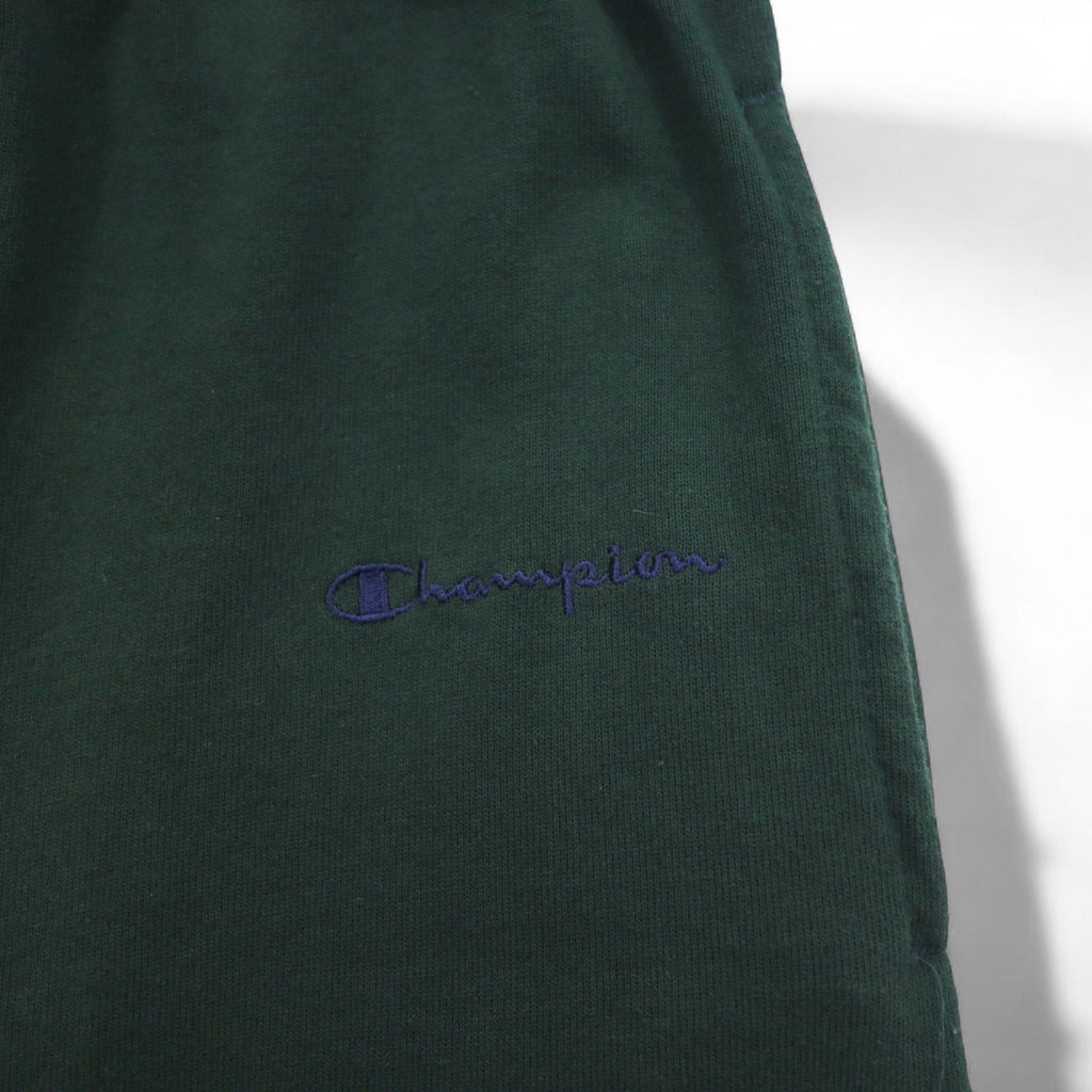 Champion スウェットパンツ S グリーン コットン 裏起毛 バータグ メキシコ製
