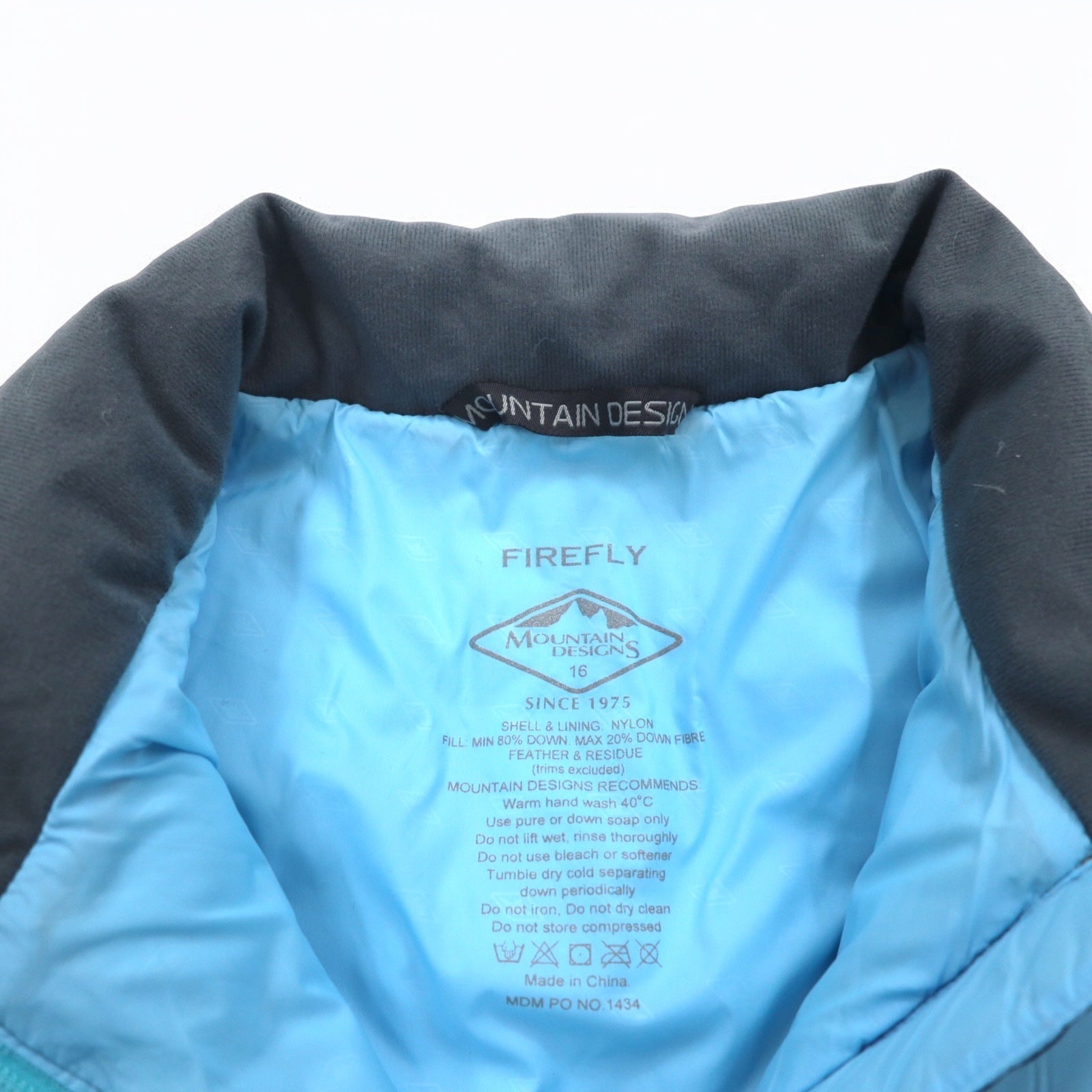 Mountain Designs Giacca in piumino 500 fill XXXL blu Firefly Piumino imbottito in piuma e piumino 500 fill