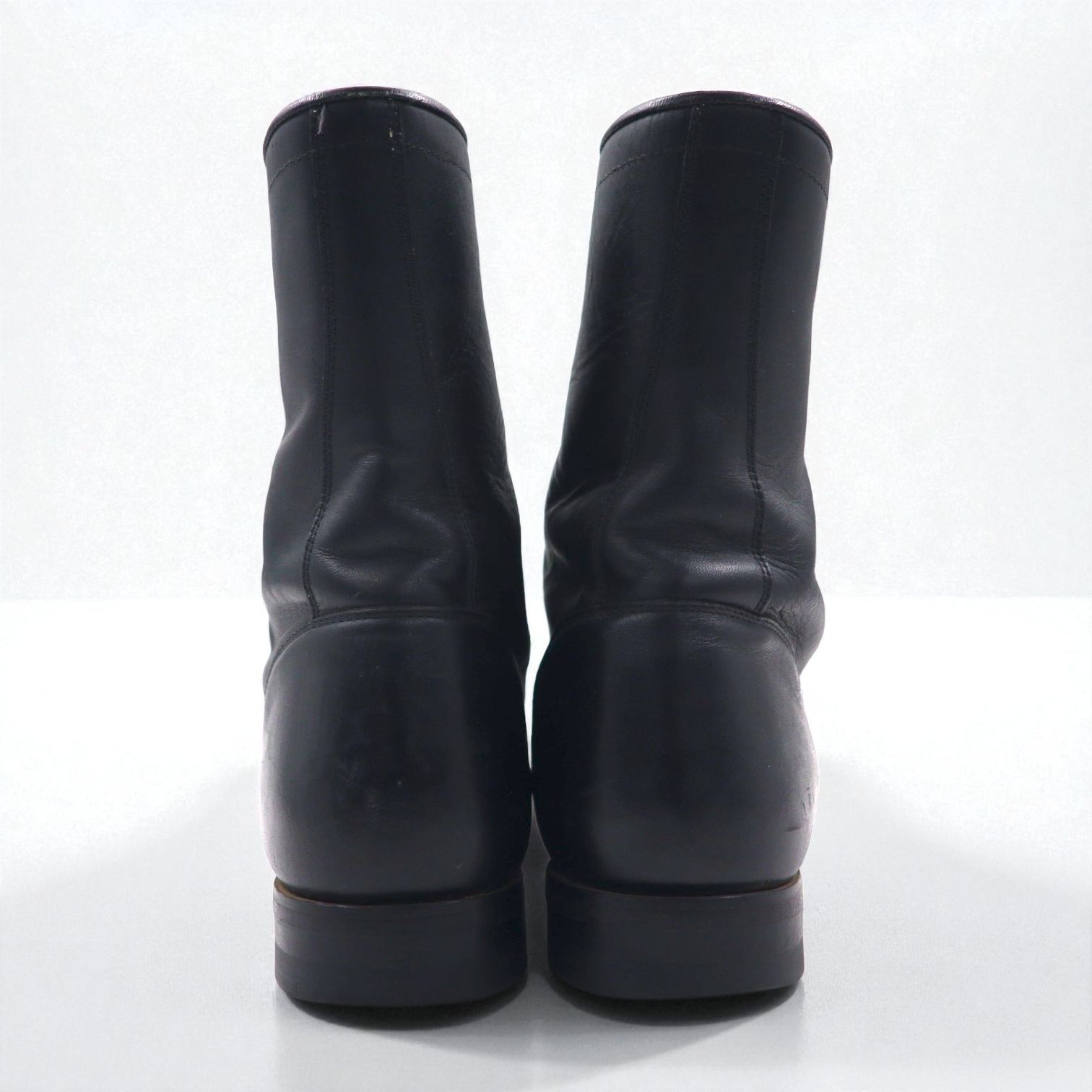 Justin レースアップブーツ 27.5cm ブラック キルト レザー STYLE 506 73170 V1511