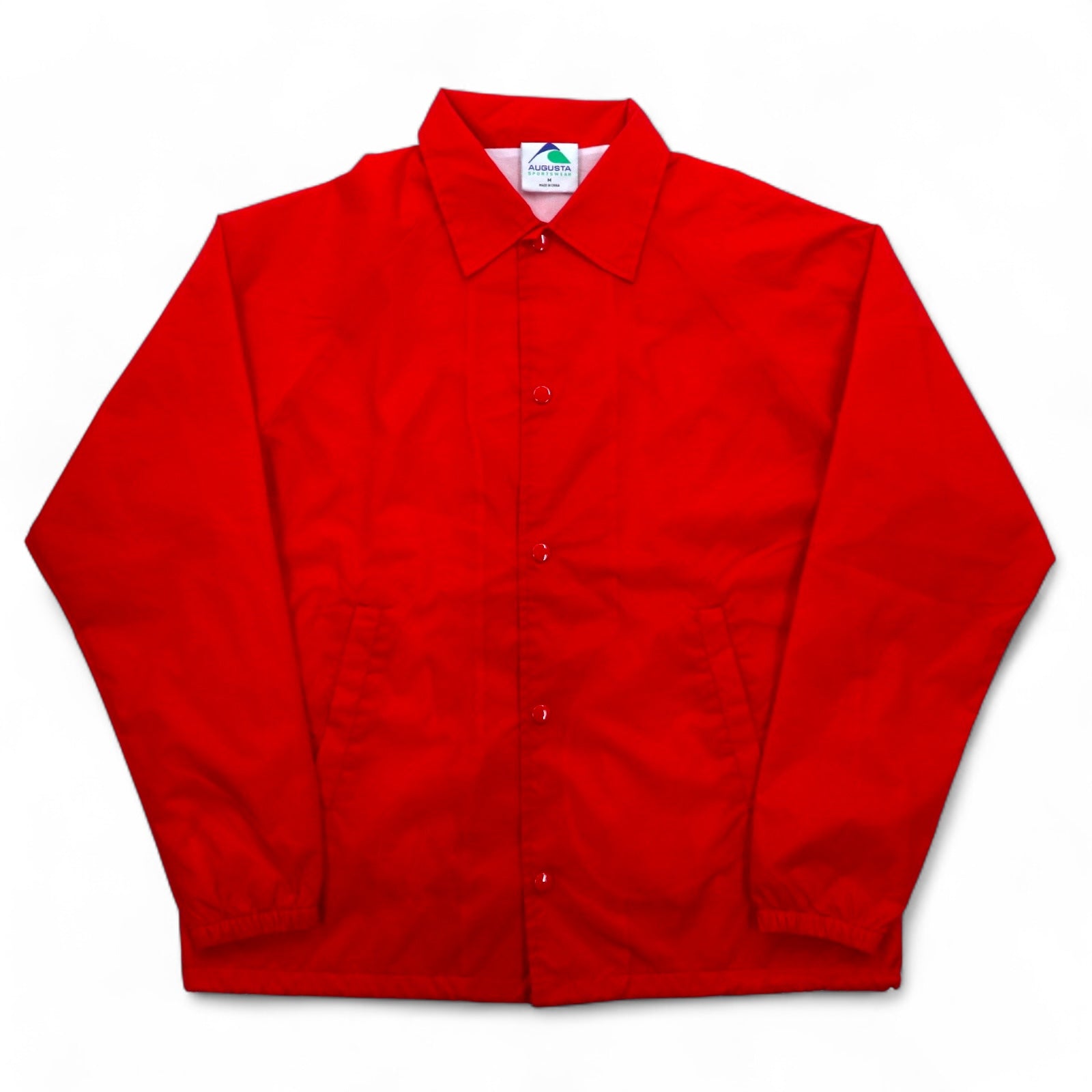 AUGUSTA SPORTSWEAR Giacca Coach M Rossa Nylon Coulisse Ricamo sul retro