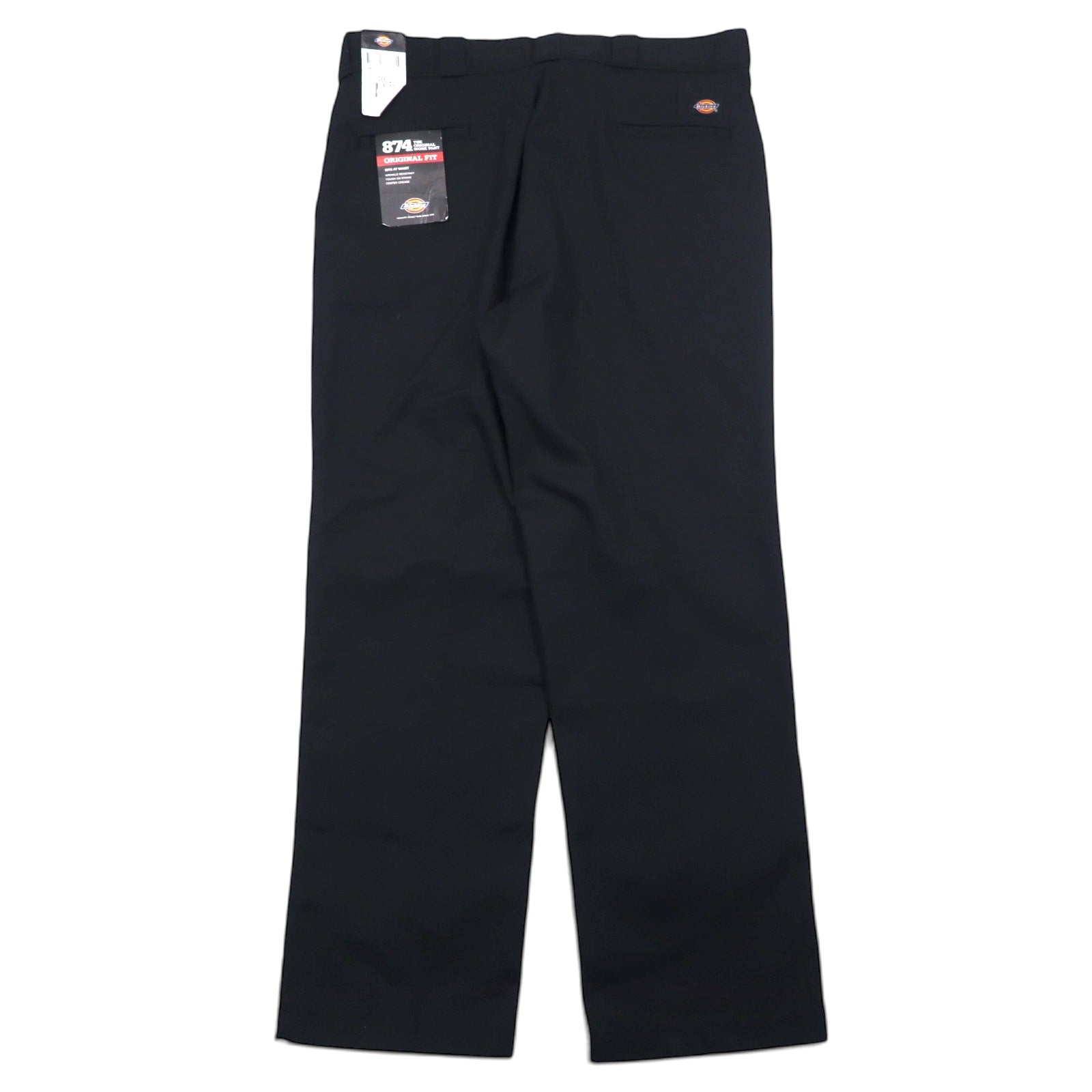 Dickies 874 Original Fit Work Chino Pant 38 Nero Poliestere Cotone Made in Nicaragua Nuovo
