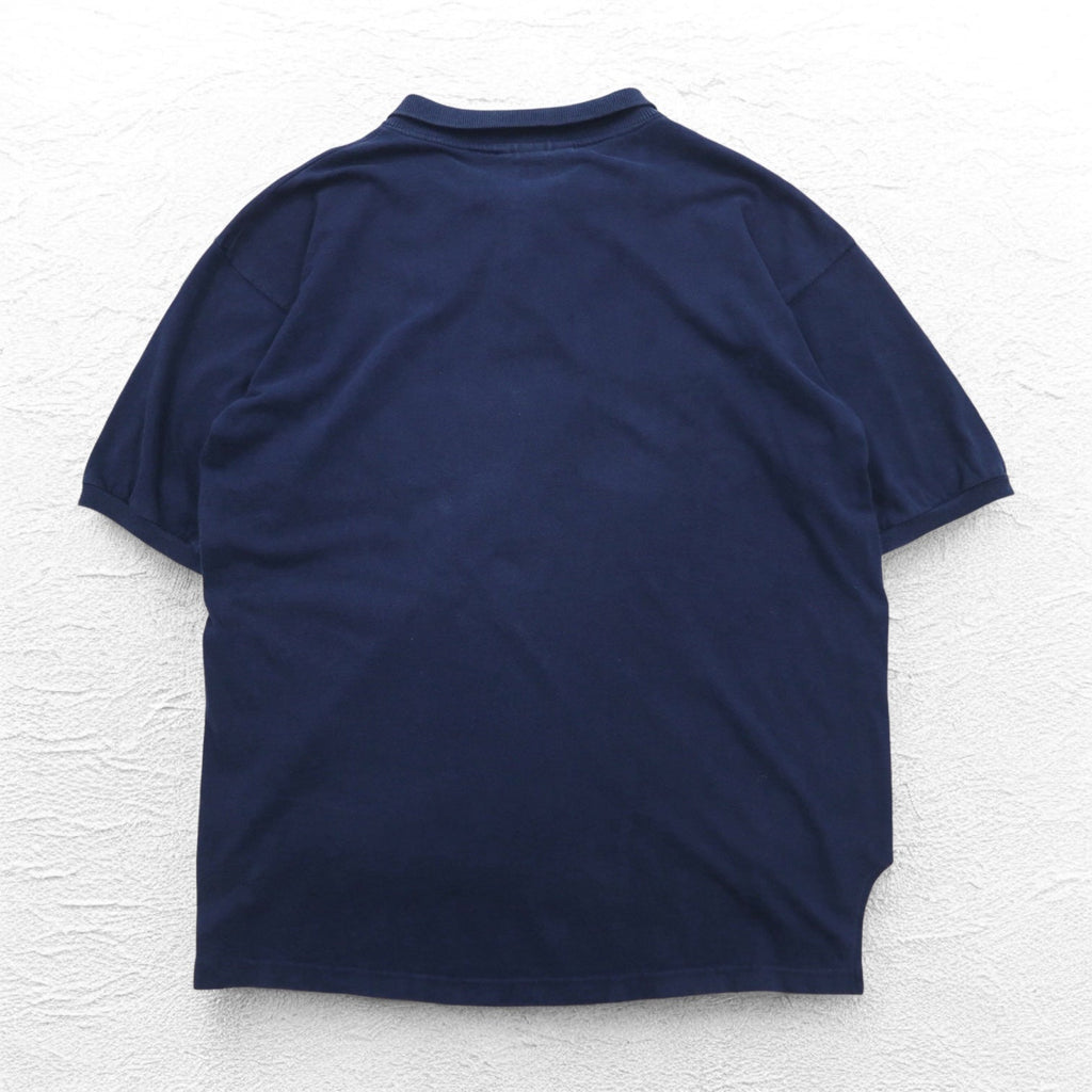 Disney originals anni '90, polo Mickey Mouse con ricamo a punto singolo, taglia XL, blu navy, cotone