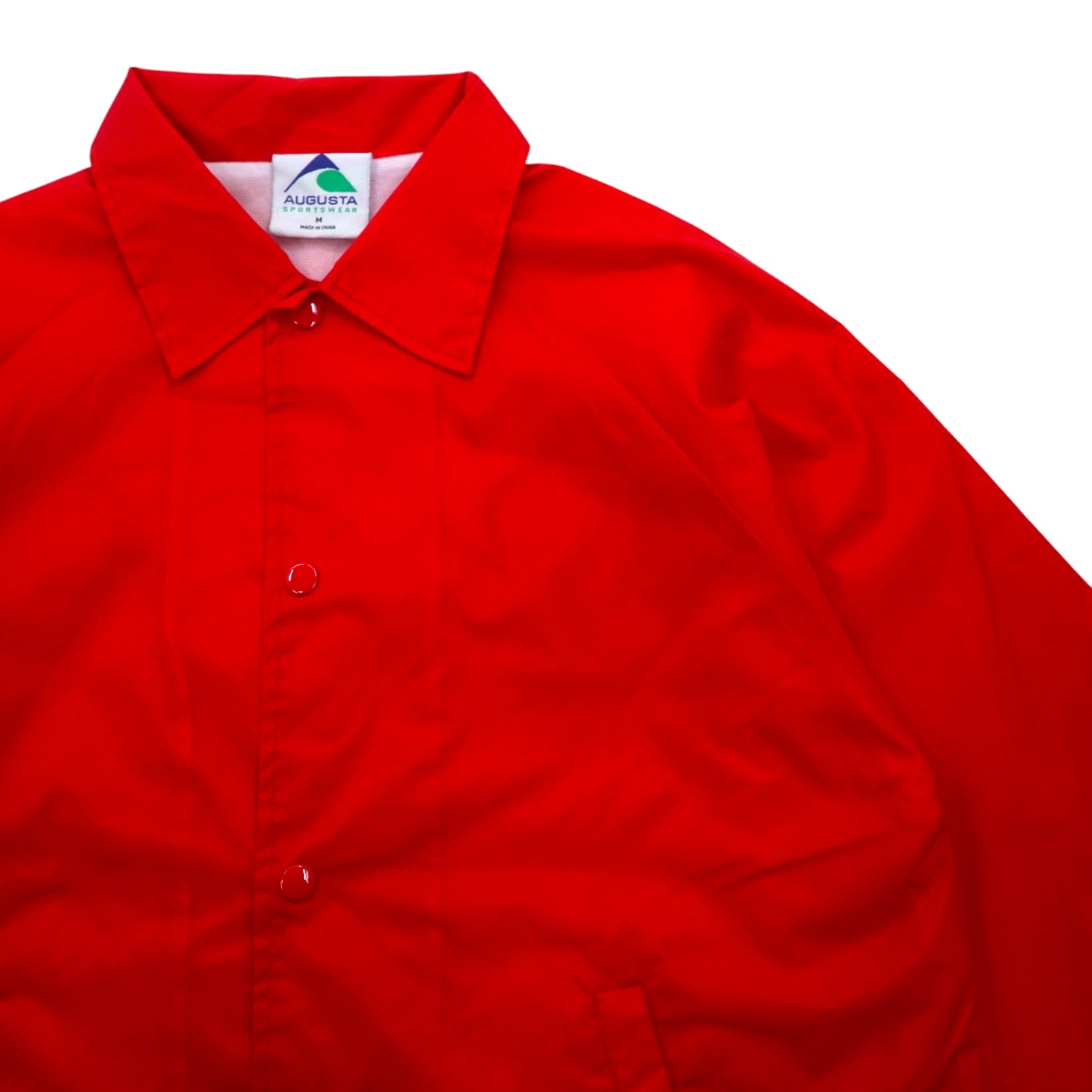 AUGUSTA SPORTSWEAR Giacca Coach M Rossa Nylon Coulisse Ricamo sul retro