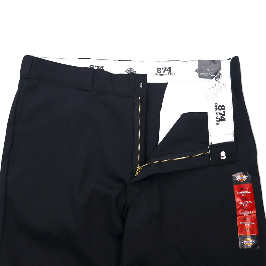 Dickies 874 Original Fit Work Chino Pant 38 Nero Poliestere Cotone Made in Nicaragua Nuovo