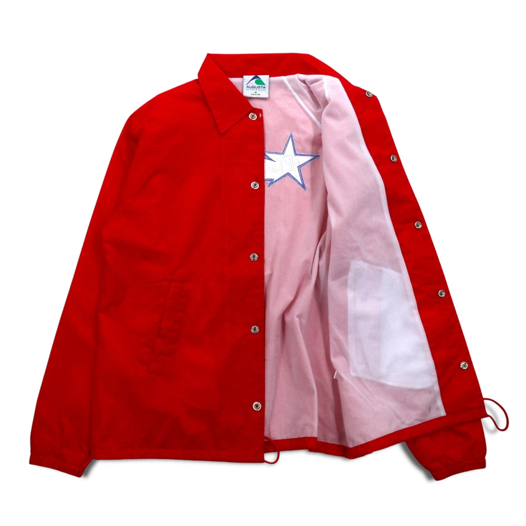 AUGUSTA SPORTSWEAR Giacca Coach M Rossa Nylon Coulisse Ricamo sul retro