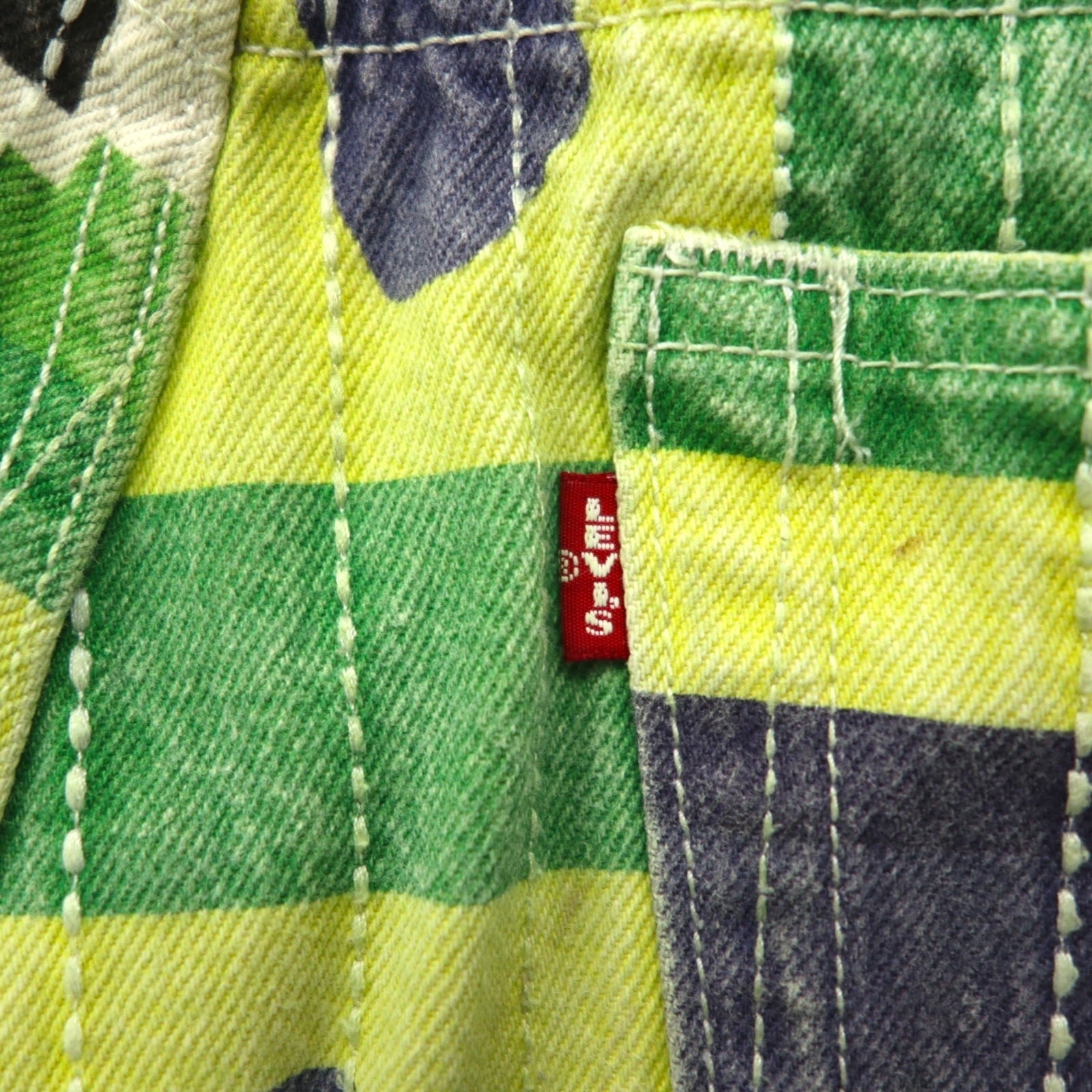 Denim Tears × Levi's 501(R) DT Jeans trapuntati L Gullah Green PC9-A1592-0005