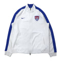 NIKE Tuta sportiva giacca L bianca poliestere con strisce laterali doppia zip modello USA N98 USA USMNT Authentic Mens Soccer Track Jacket 589862-100