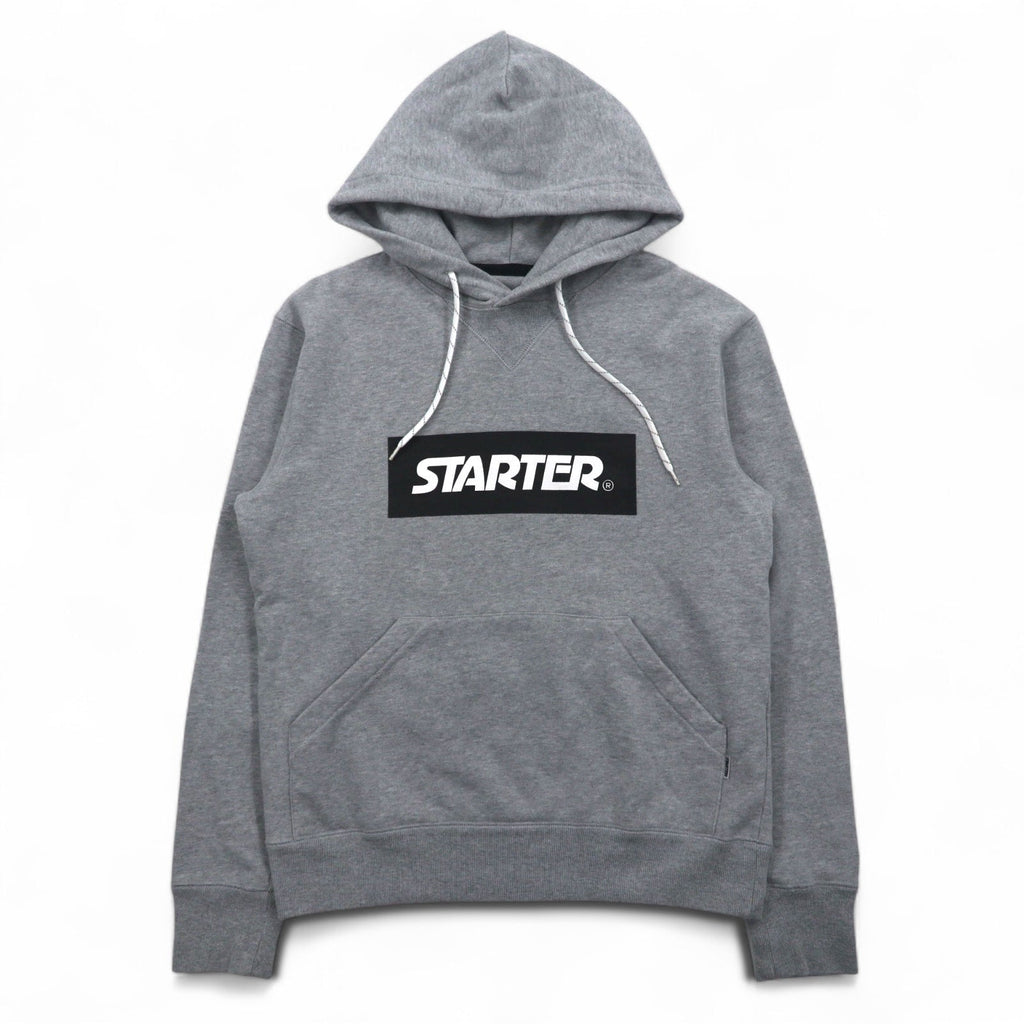 STARTER BLACK LABEL Box Logo Felpa con Cappuccio S Grigio JAKE PRINT PULL PARKA ST-1602-106