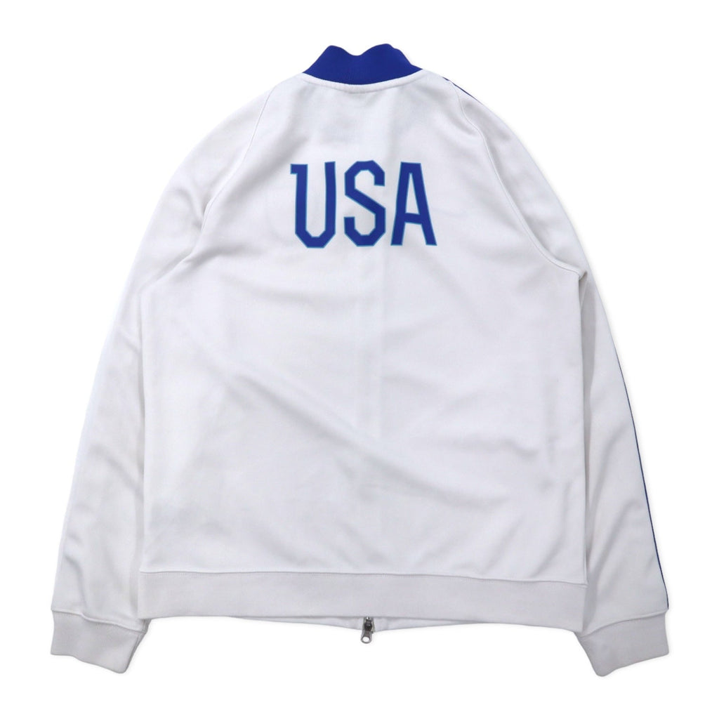 NIKE Tuta sportiva giacca L bianca poliestere con strisce laterali doppia zip modello USA N98 USA USMNT Authentic Mens Soccer Track Jacket 589862-100