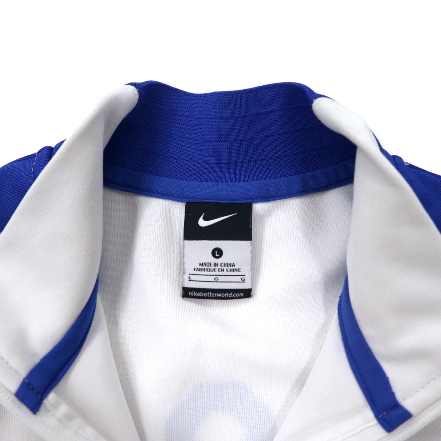 NIKE Tuta sportiva giacca L bianca poliestere con strisce laterali doppia zip modello USA N98 USA USMNT Authentic Mens Soccer Track Jacket 589862-100