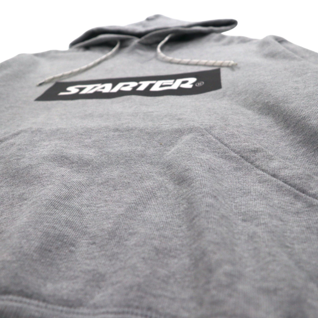 STARTER BLACK LABEL Box Logo Felpa con Cappuccio S Grigio JAKE PRINT PULL PARKA ST-1602-106
