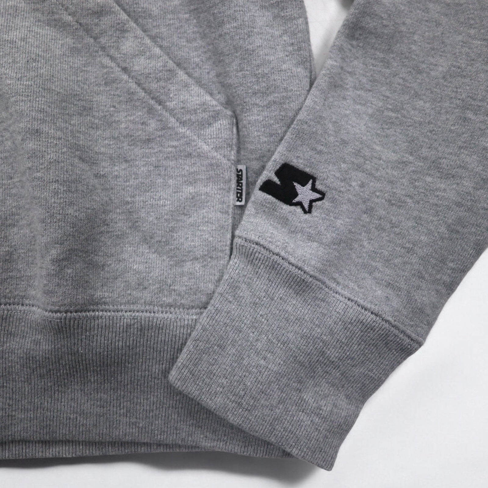 STARTER BLACK LABEL Box Logo Felpa con Cappuccio S Grigio JAKE PRINT PULL PARKA ST-1602-106