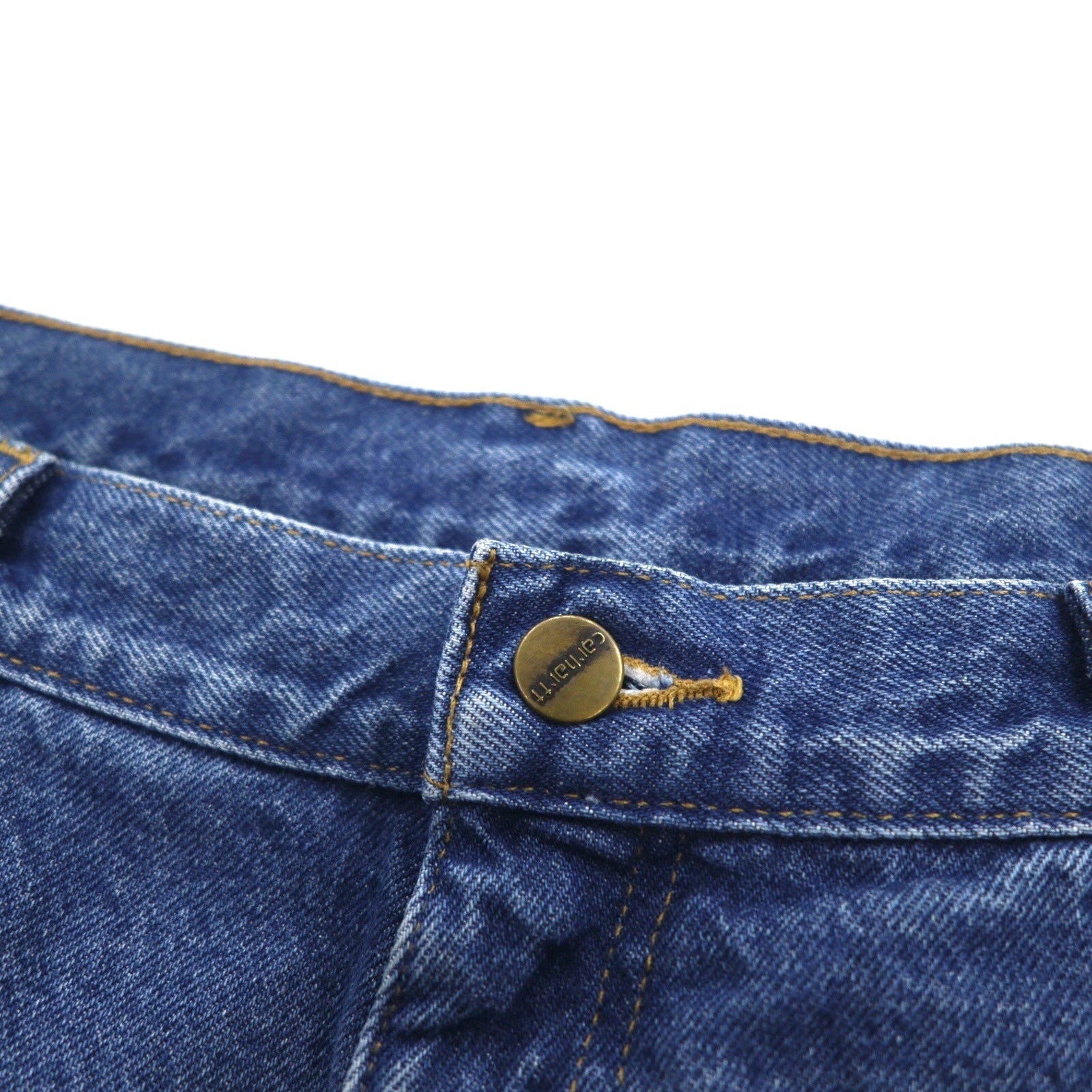Carhartt Pantaloni Jeans Foderati in Flanella Vestibilità Rilassata XL Blu Indaco Fodera a Quadri B172 DST Made in Messico