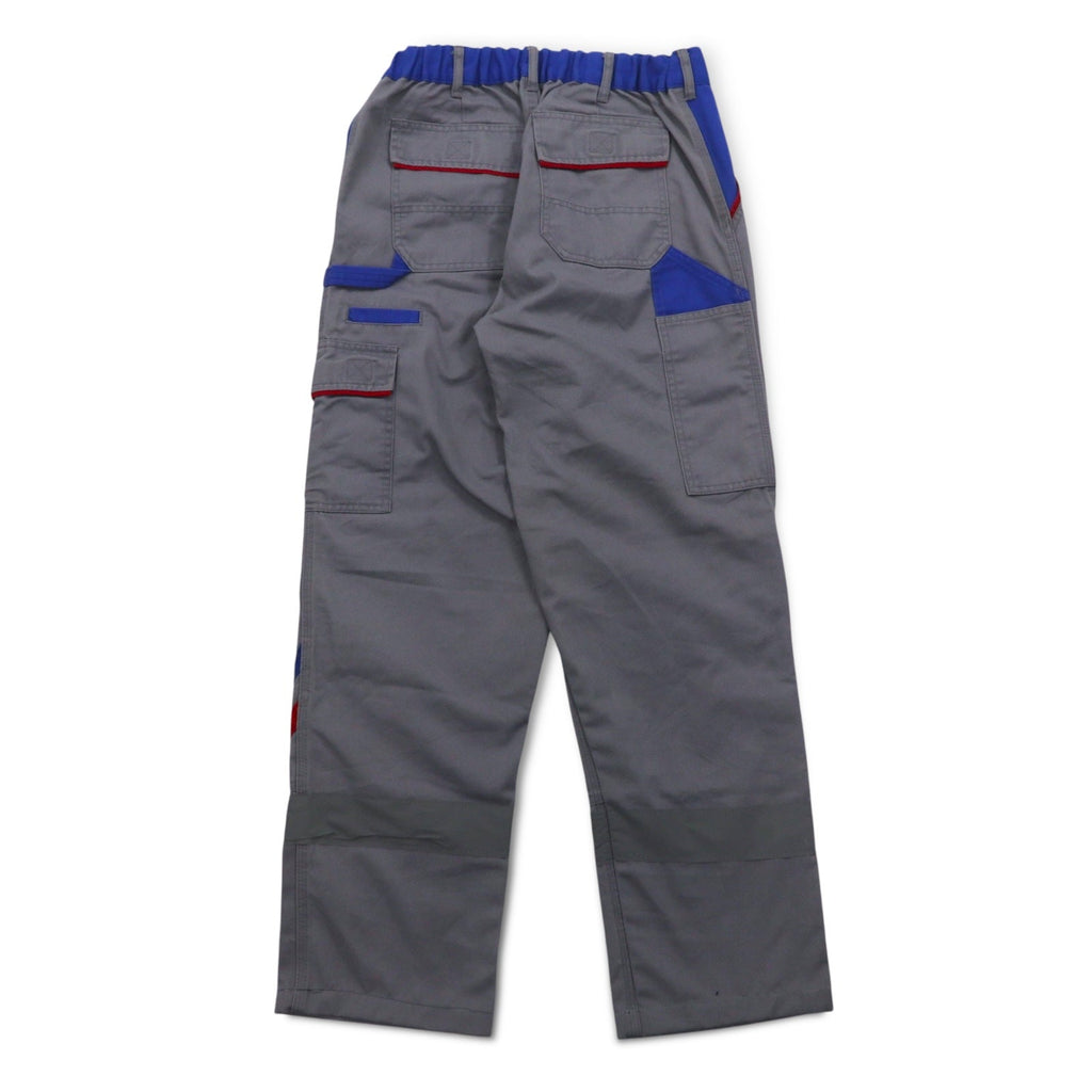 Vintage German Made Utility Pants PLANAM Pantaloni da lavoro tedeschi Euro Work Doppie ginocchia Pantaloni da lavoro M Grigio Cotone Riflettente