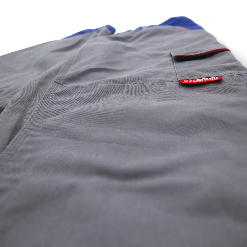 Vintage German Made Utility Pants PLANAM Pantaloni da lavoro tedeschi Euro Work Doppie ginocchia Pantaloni da lavoro M Grigio Cotone Riflettente
