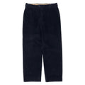 BURBERRY pantaloni ampi in velluto a coste con pinces 46 blu navy cotone made in Spain