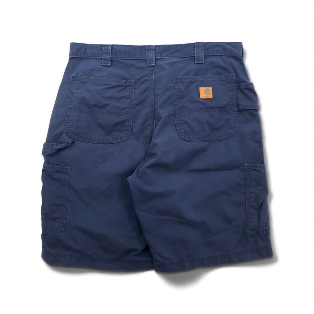 Carhartt Duck Utility Work Shorts Canvas Utility Work Shorts Painter L Navy Cotton B174 Made in Mexico
