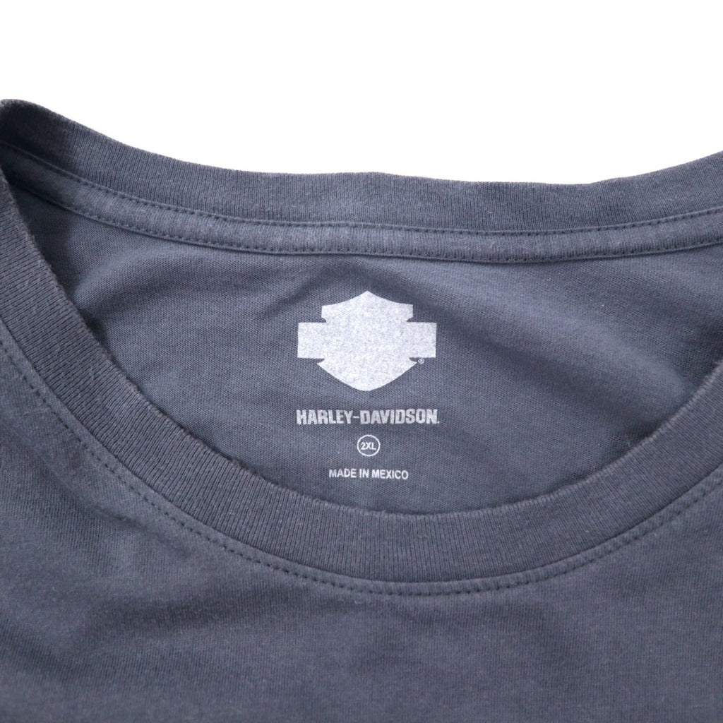 T-shirt con stampa logo HARLEY DAVIDSON 2XL grigia cotone oversize