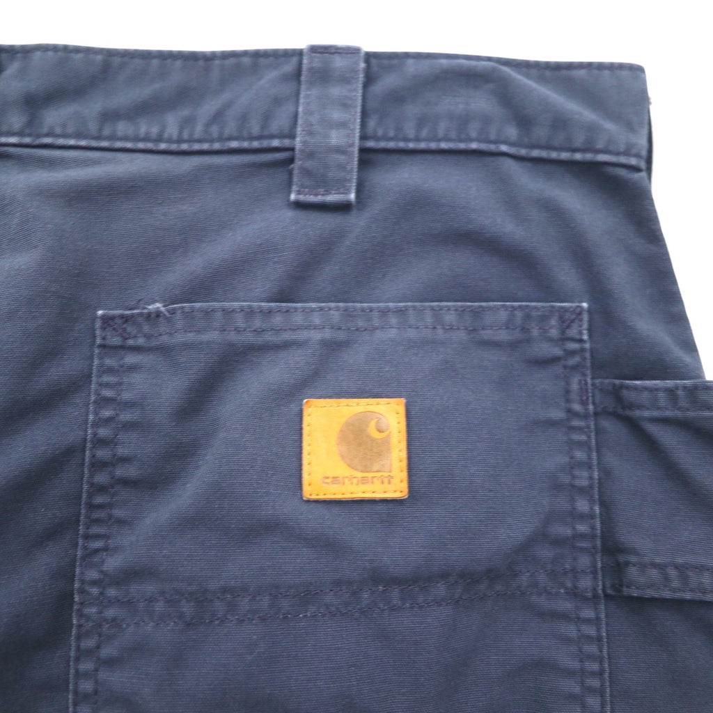 Carhartt Duck Utility Work Shorts Canvas Utility Work Shorts Painter L Navy Cotton B174 Made in Mexico