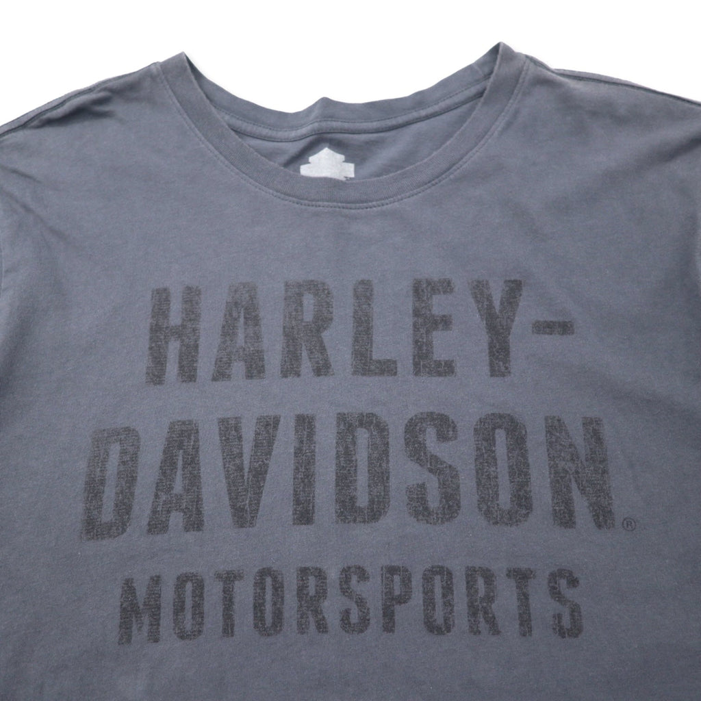 T-shirt con stampa logo HARLEY DAVIDSON 2XL grigia cotone oversize
