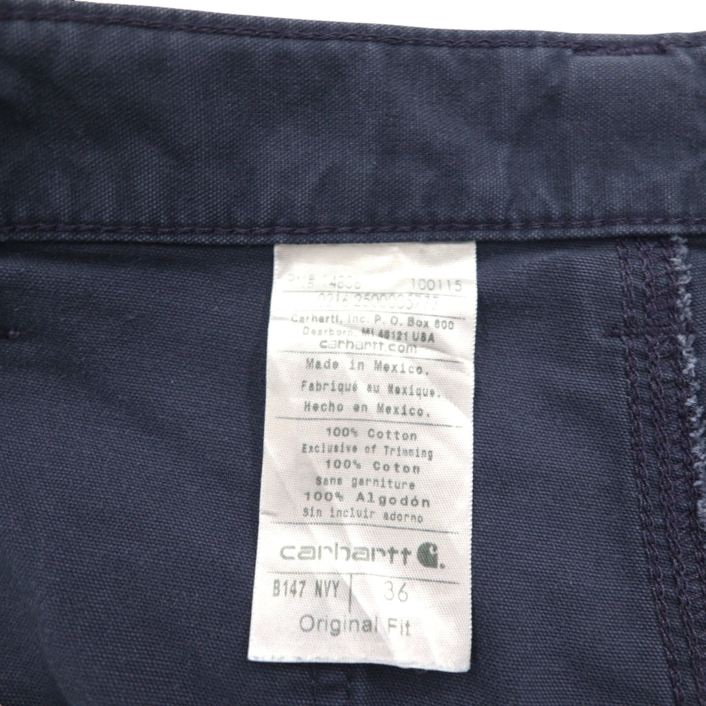 Carhartt Duck Utility Work Shorts Canvas Utility Work Shorts Painter L Navy Cotton B174 Made in Mexico