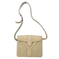YVES SAINT LAURENT Borsa a tracolla color crema in pelle YSL vintage