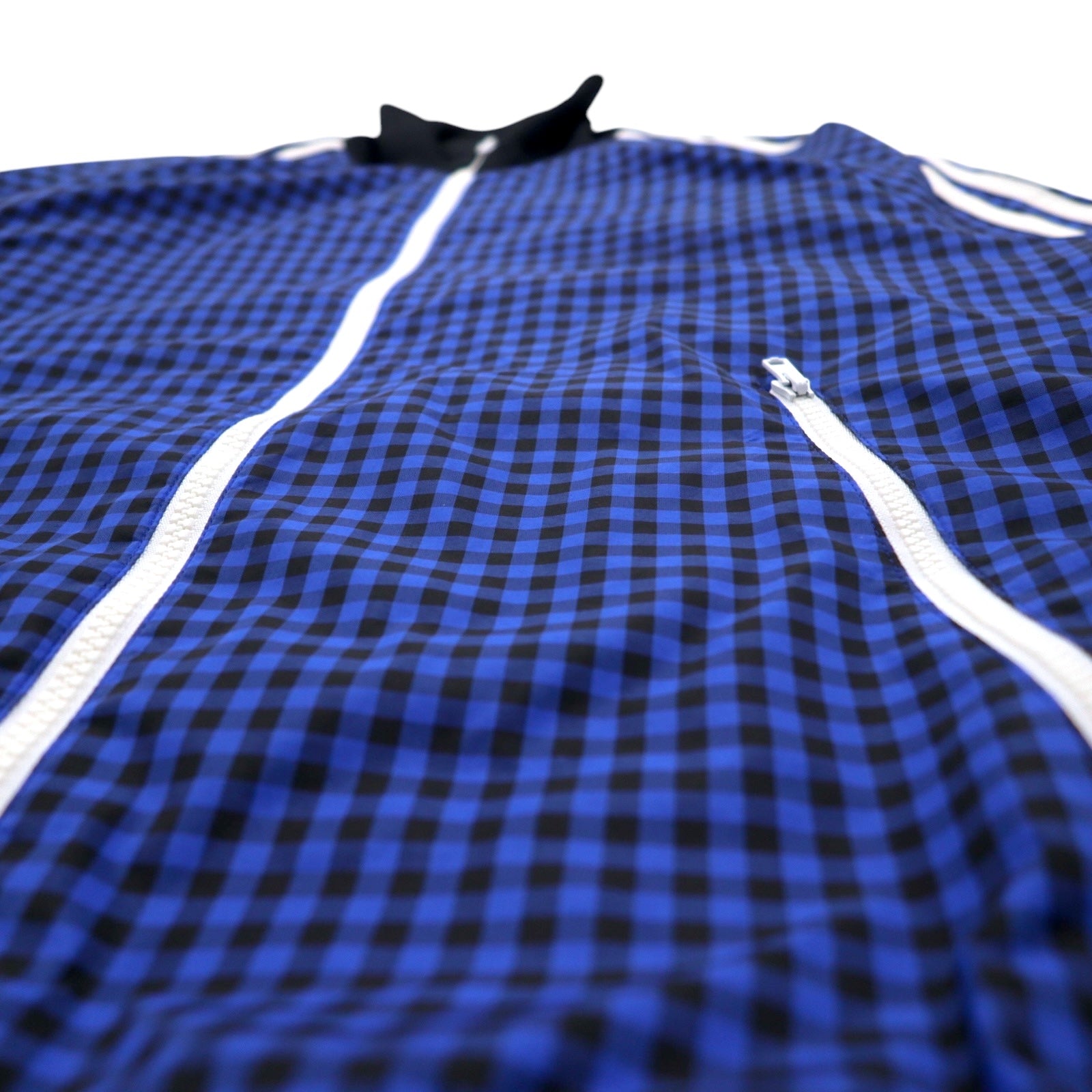 Giacca sportiva adidas originals M blu a quadri in poliestere G34232