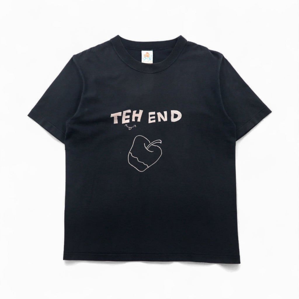BRU NA BOINNE T-shirt stampata M nero THE END mela cotone