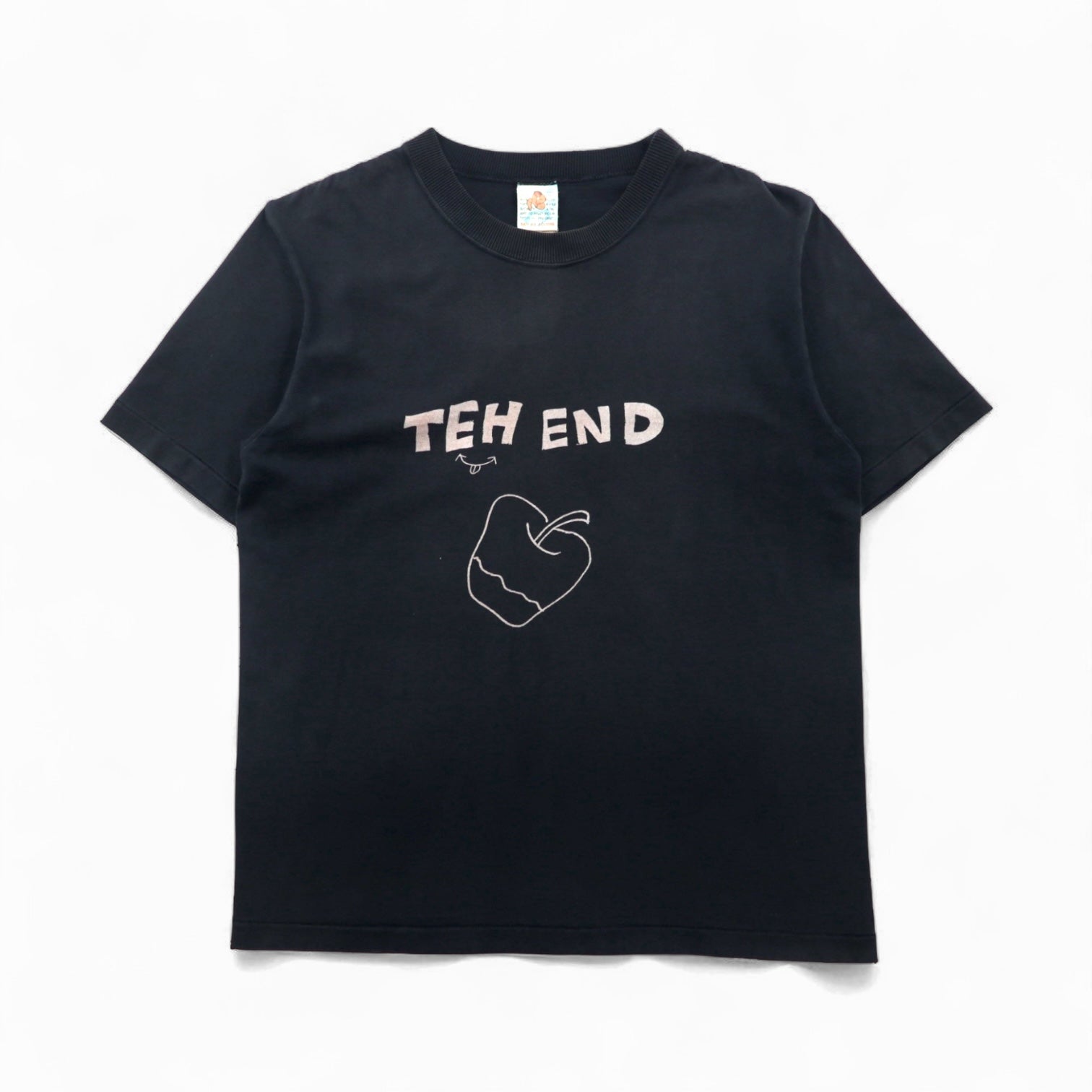 BRU NA BOINNE T-shirt stampata M nero THE END mela cotone