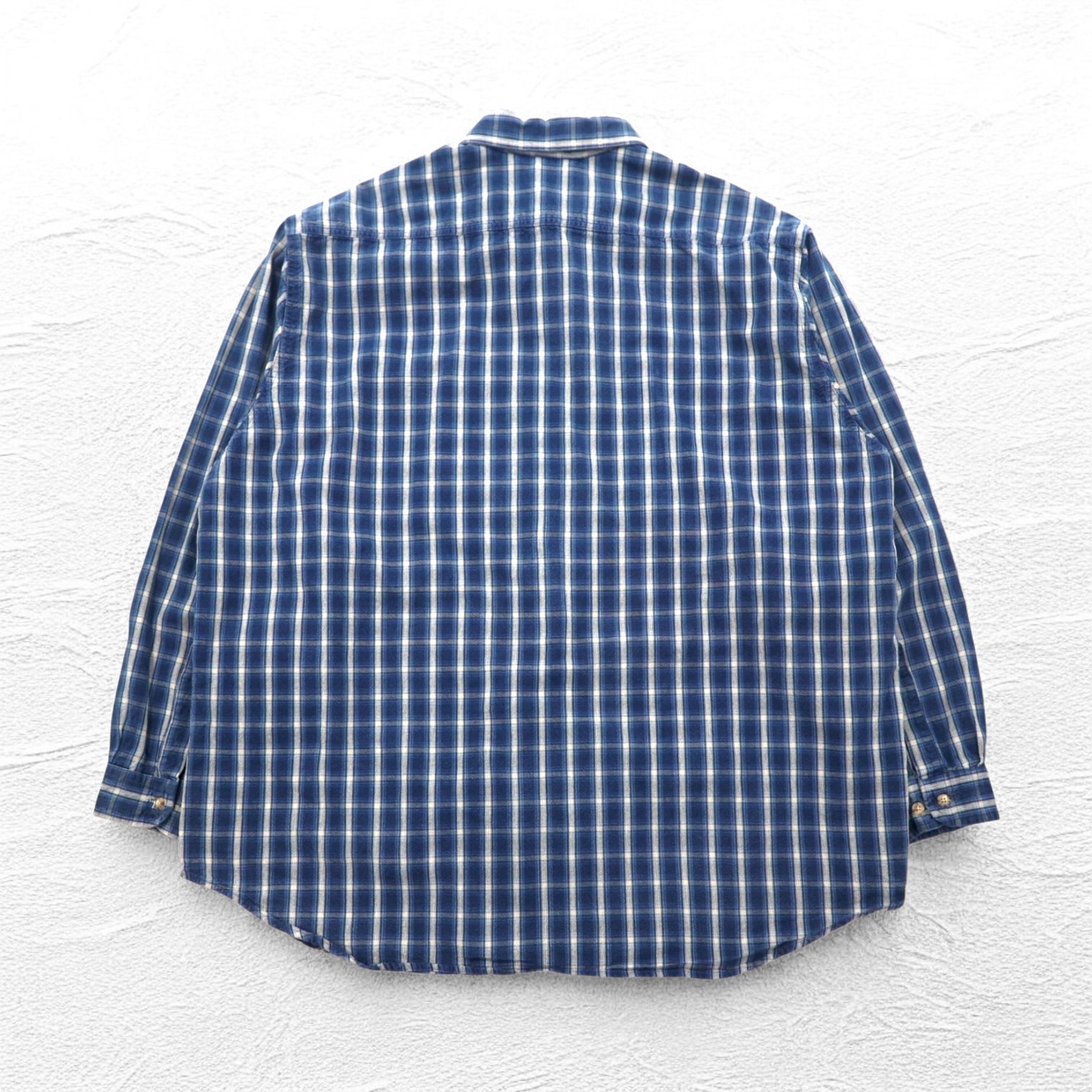 Camicia in flanella button-down Carhartt 2XL taglia grande a quadri blu in cotone