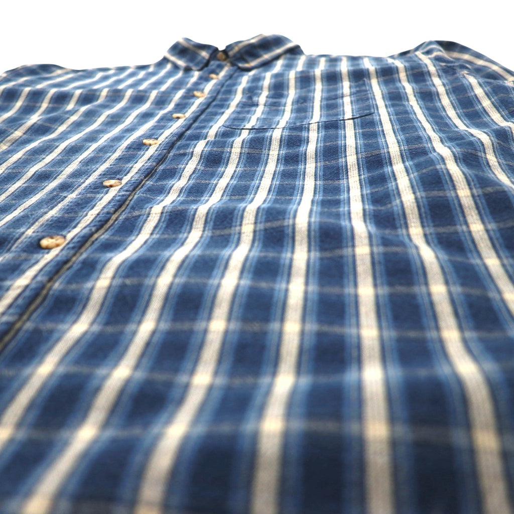 Camicia in flanella button-down Carhartt 2XL taglia grande a quadri blu in cotone