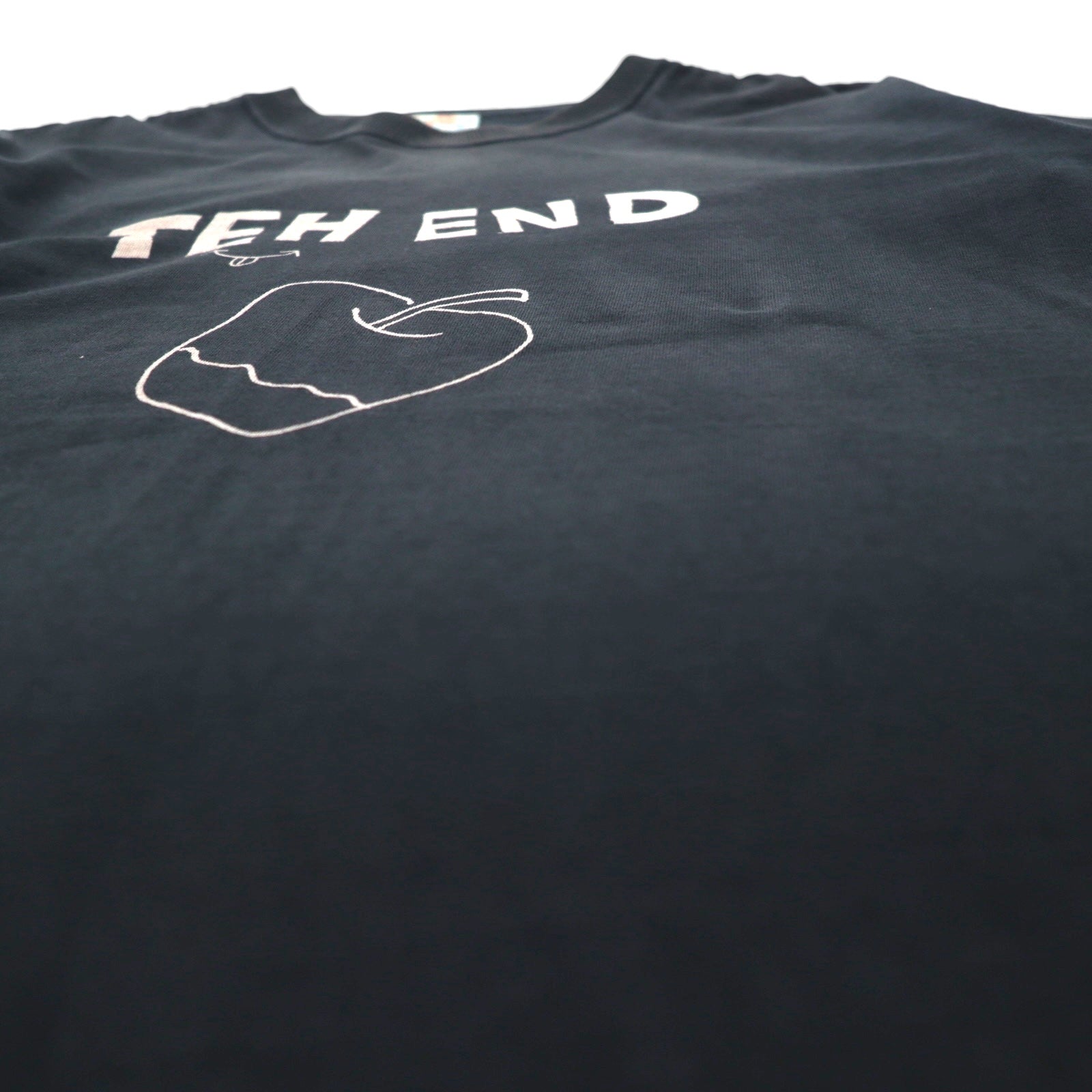 BRU NA BOINNE T-shirt stampata M nero THE END mela cotone