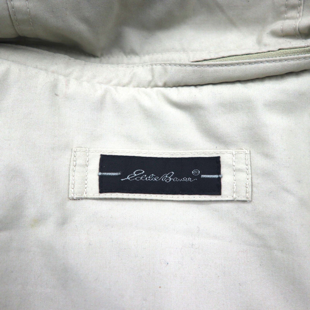 Eddie Bauer 90年代 65/35クロス マウンテンパーカー XL ベージュ フード着脱 ボア裏地 ドローコード