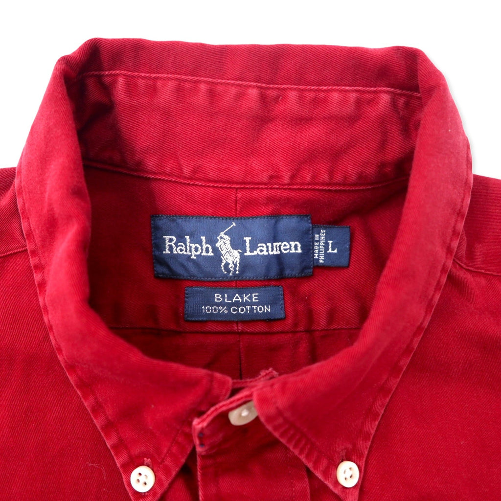 Camicia abbottonata Ralph Lauren L rossa cotone BLAKE ricamo piccolo pony