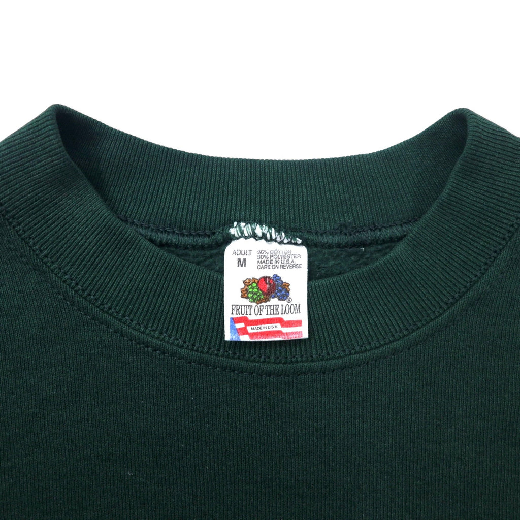 FRUIT OF THE LOOM USA 90s stampa indiana felpa M verde cotone ARIZONA Kokopelli