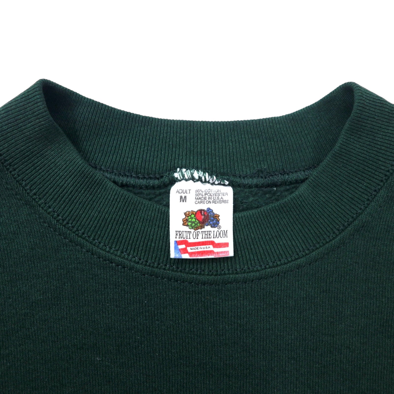 FRUIT OF THE LOOM USA 90s stampa indiana felpa M verde cotone ARIZONA Kokopelli