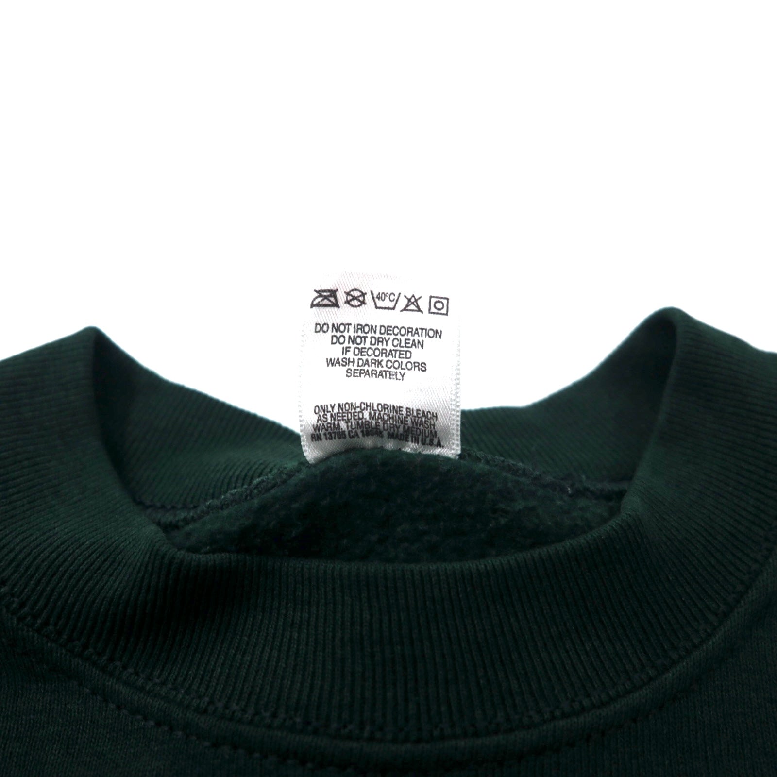 FRUIT OF THE LOOM USA 90s stampa indiana felpa M verde cotone ARIZONA Kokopelli