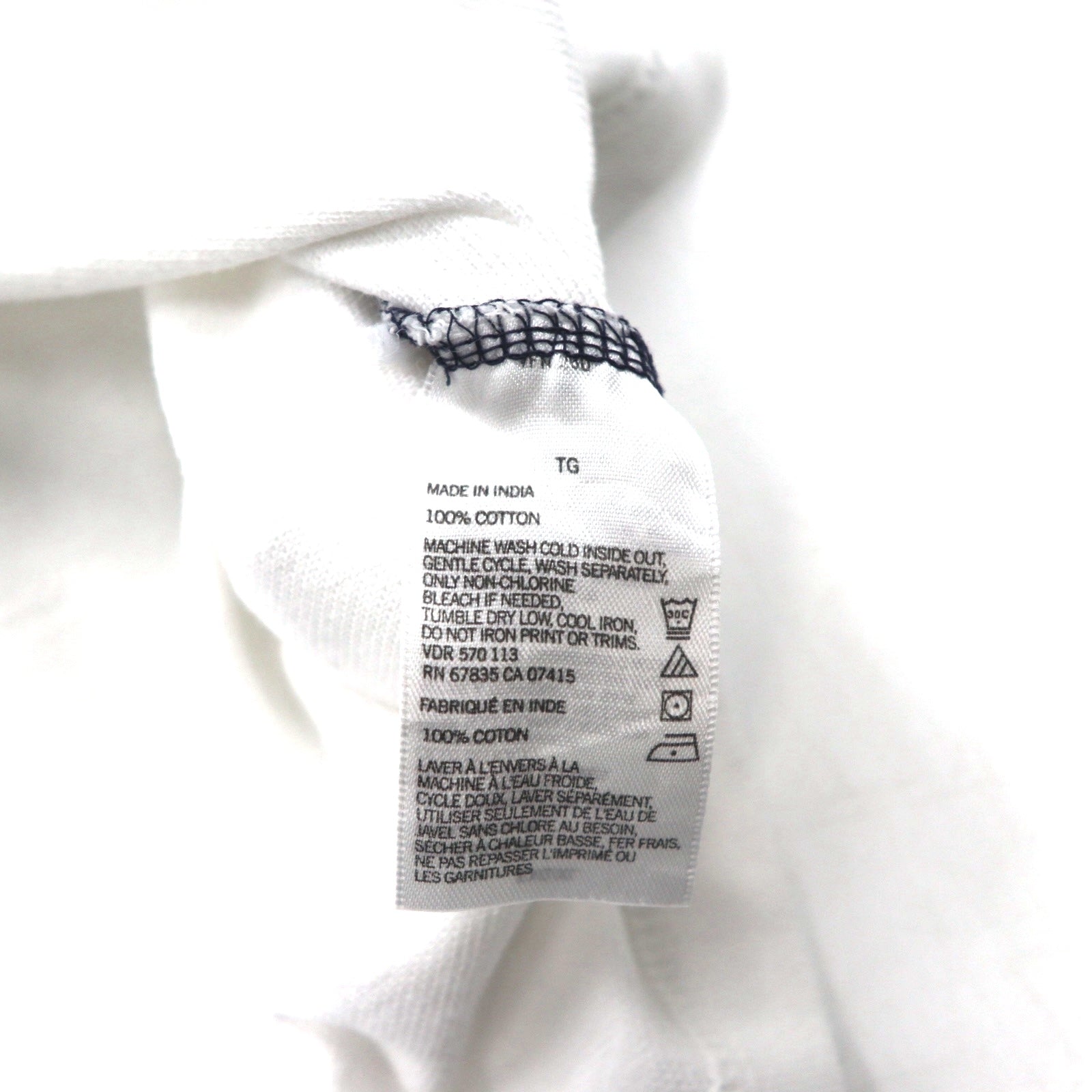NAUTICA Polo XL Blu navy bianco cotone piqué logo ricamato