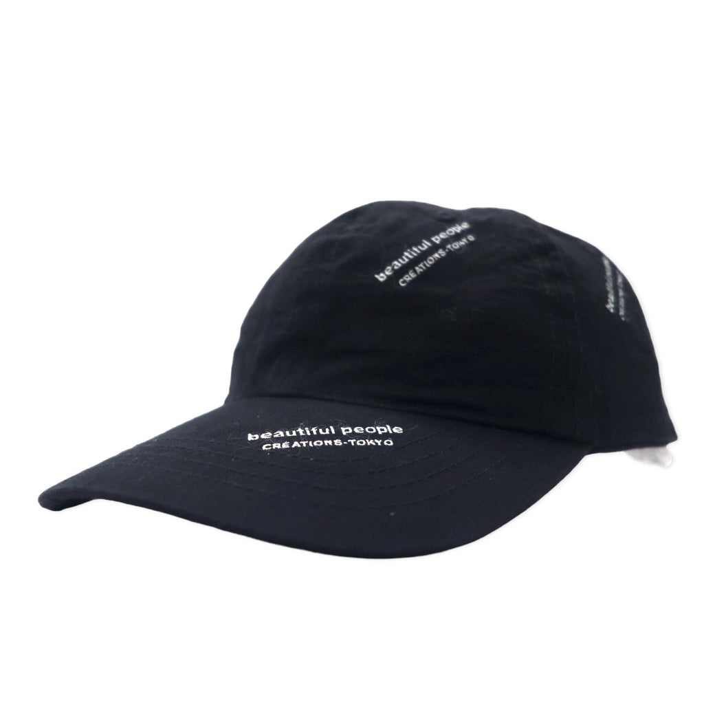 beautiful people Logo Jacquard Solid Big Tag Cappellino FREE Nero Cotone logo JQ solid big tag cap 1145511943 Fabbricato in Giappone