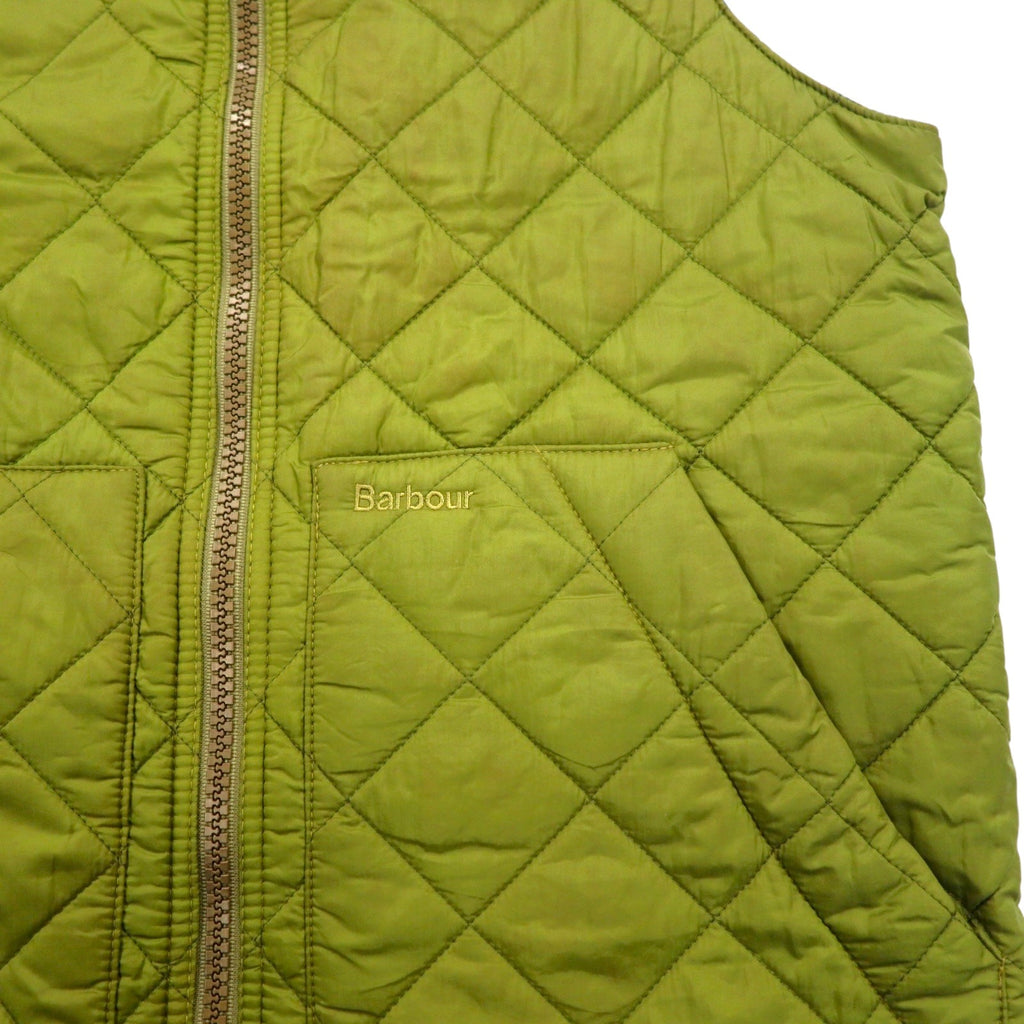 Barbour イングランド製 キルティングベスト S カーキ FLYWEIGHT WAISTCOAT D910