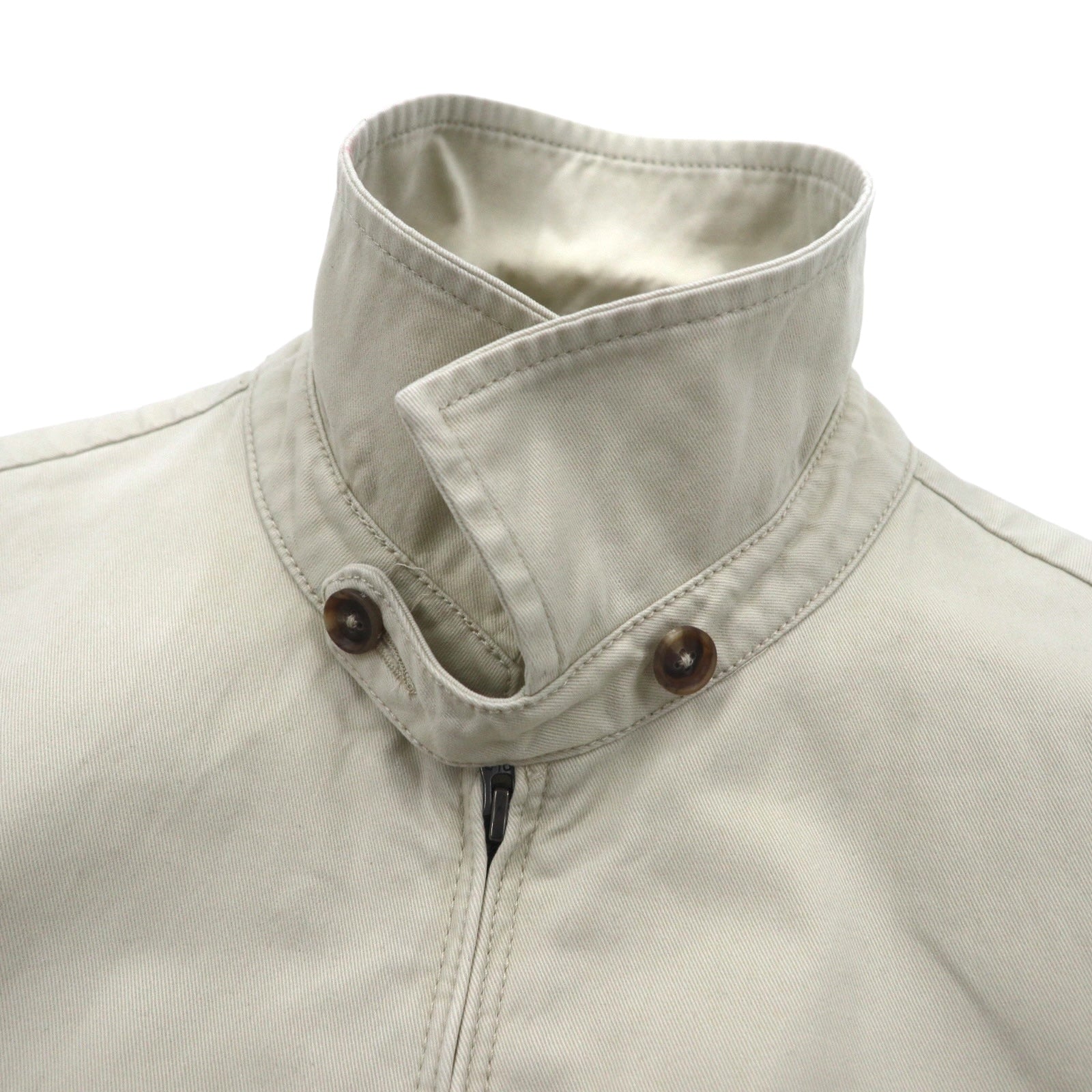POLO RALPH LAUREN Giacca Harrington Swingtop M Beige con Ricamo Piccolo Pony