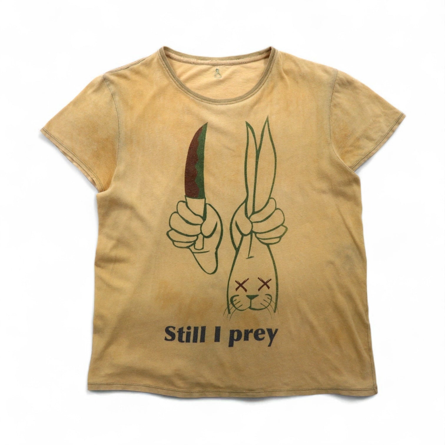 MASH T-shirt in cotone e canapa M Beige still I prey