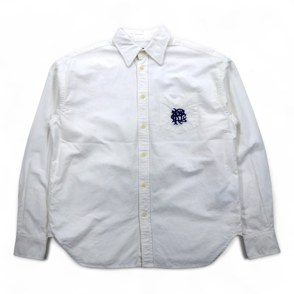 POLO RALPH LAUREN Camicia Oxford Classica M Bianco Cotone Ricamo Taschino sul petto