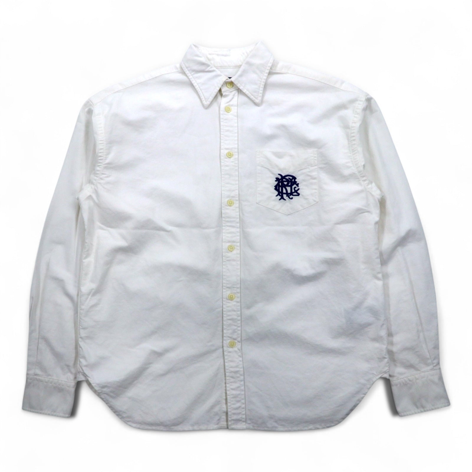 POLO RALPH LAUREN Camicia Oxford Classica M Bianco Cotone Ricamo Taschino sul petto