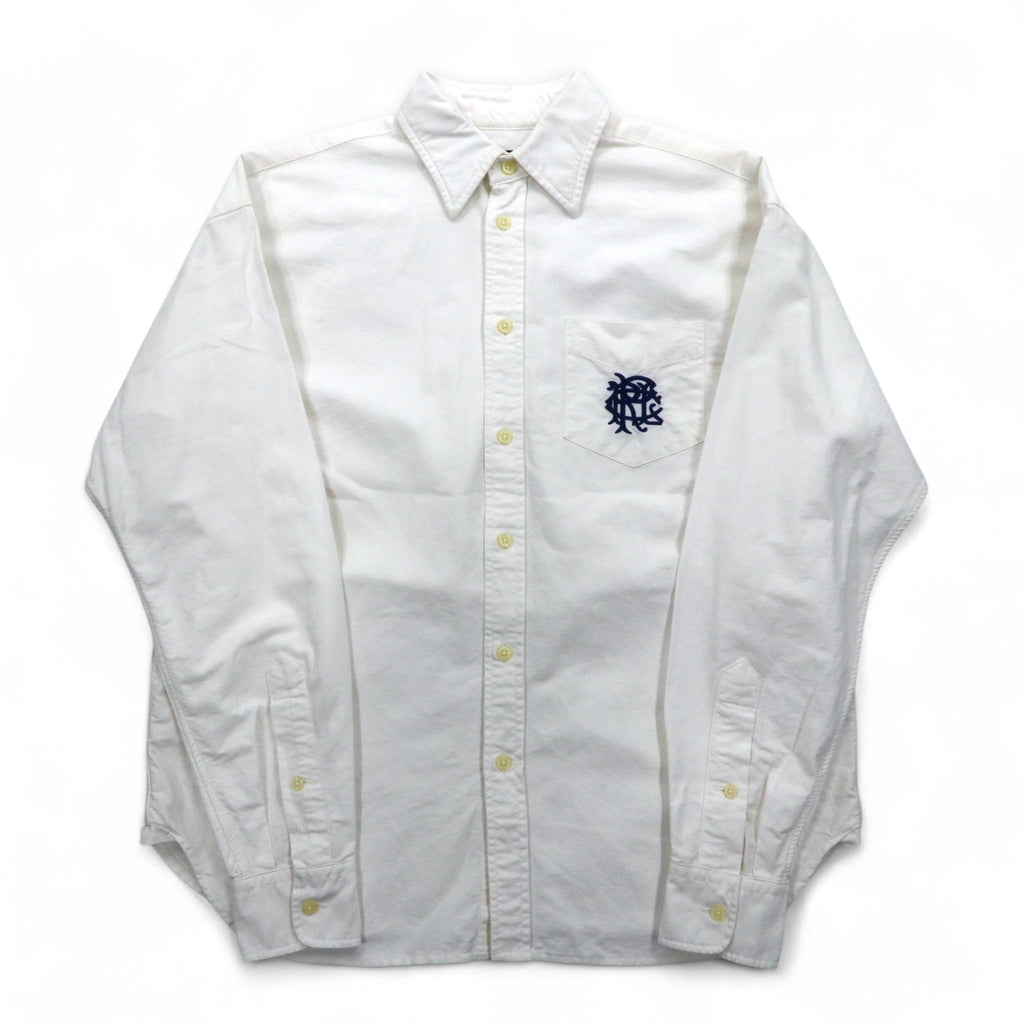 POLO RALPH LAUREN Camicia Oxford Classica M Bianco Cotone Ricamo Taschino sul petto